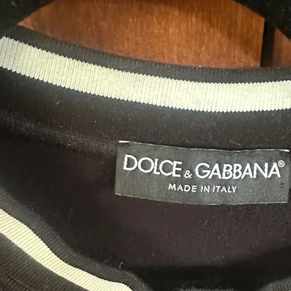Dolce & Gabbana Black and White Logo Sweatshirt - Picture 2 of 5